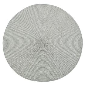 Circular Ribbed Placemat - Dove 